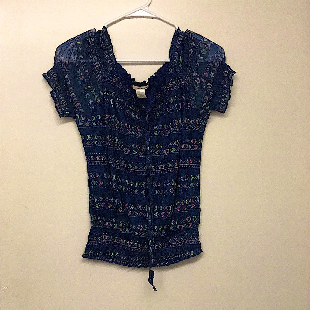 Floral patterned boho shirt